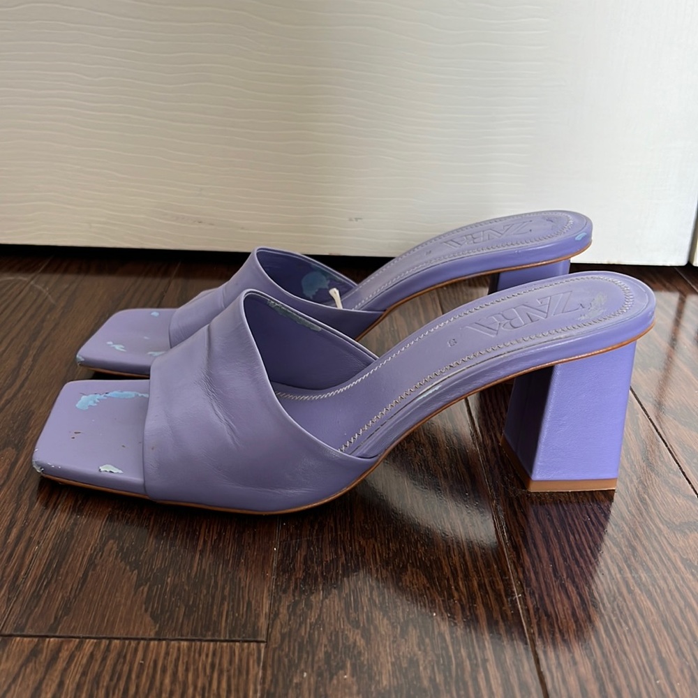 ZARA Purple Sandals - Size 39 (fits like an 8)